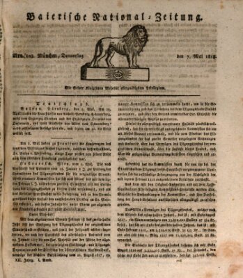 Baierische National-Zeitung Donnerstag 7. Mai 1818