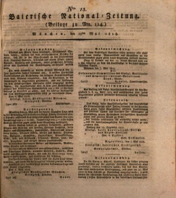 Baierische National-Zeitung Freitag 15. Mai 1818