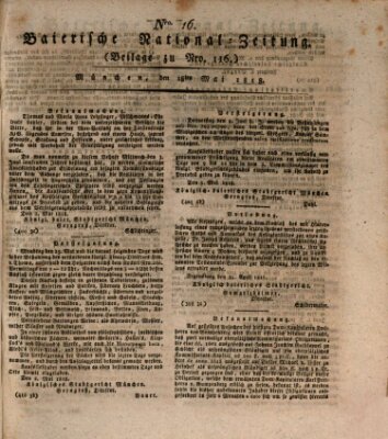 Baierische National-Zeitung Montag 18. Mai 1818