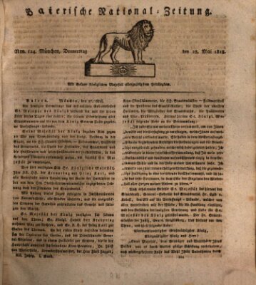 Baierische National-Zeitung Donnerstag 28. Mai 1818