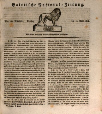 Baierische National-Zeitung Dienstag 30. Juni 1818