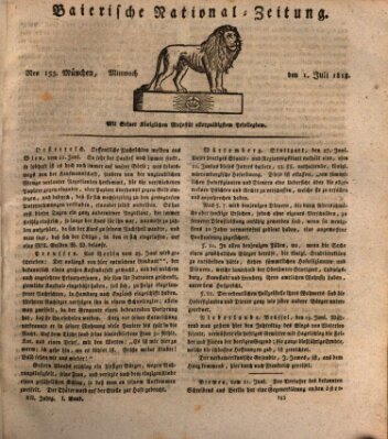 Baierische National-Zeitung Mittwoch 1. Juli 1818