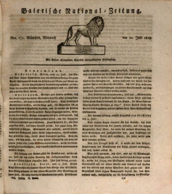 Baierische National-Zeitung Mittwoch 22. Juli 1818