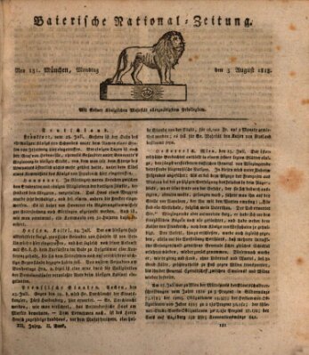 Baierische National-Zeitung Montag 3. August 1818