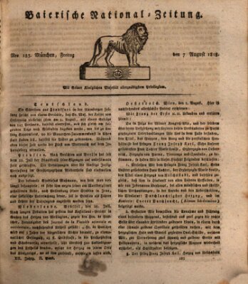 Baierische National-Zeitung Freitag 7. August 1818