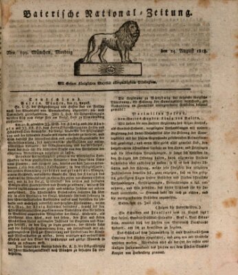 Baierische National-Zeitung Montag 24. August 1818