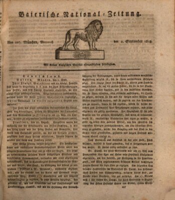 Baierische National-Zeitung Mittwoch 2. September 1818