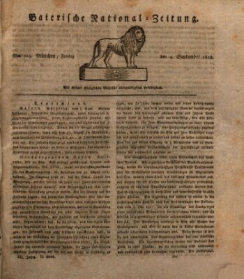 Baierische National-Zeitung Freitag 4. September 1818