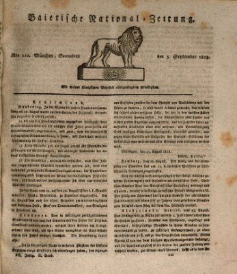 Baierische National-Zeitung Samstag 5. September 1818