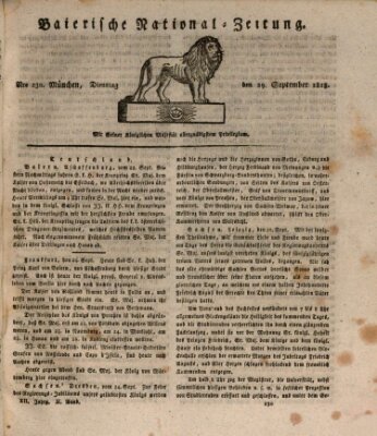 Baierische National-Zeitung Dienstag 29. September 1818