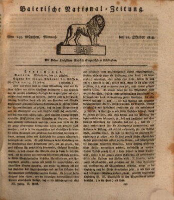 Baierische National-Zeitung Mittwoch 21. Oktober 1818