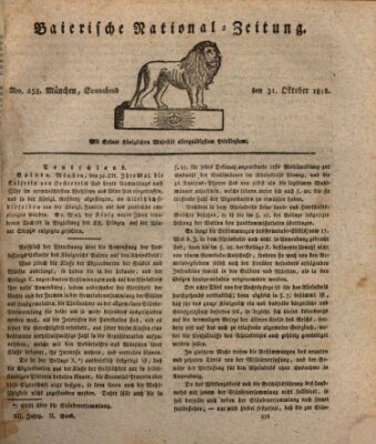 Baierische National-Zeitung Samstag 31. Oktober 1818