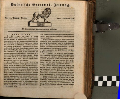 Baierische National-Zeitung Dienstag 8. Dezember 1818