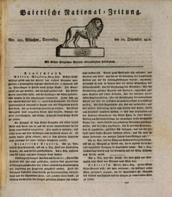 Baierische National-Zeitung Donnerstag 10. Dezember 1818