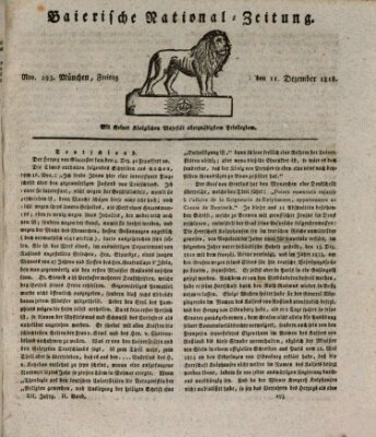 Baierische National-Zeitung Freitag 11. Dezember 1818