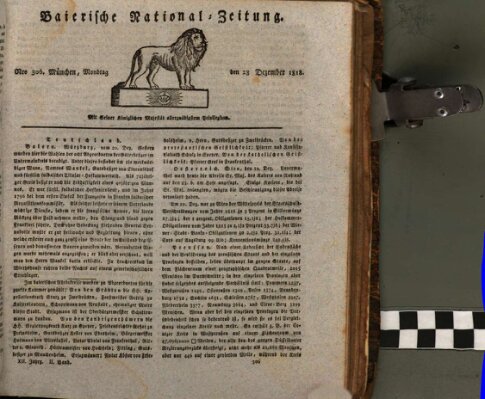 Baierische National-Zeitung Montag 28. Dezember 1818