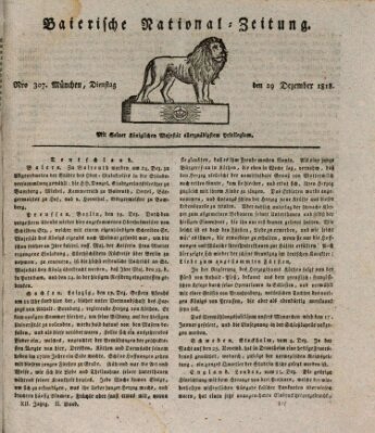 Baierische National-Zeitung Dienstag 29. Dezember 1818