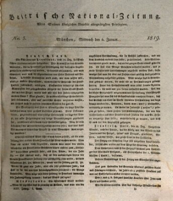 Baierische National-Zeitung Mittwoch 6. Januar 1819