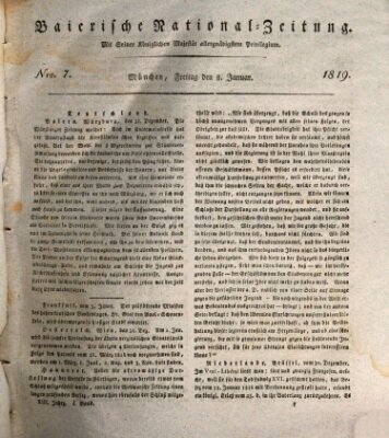 Baierische National-Zeitung Freitag 8. Januar 1819