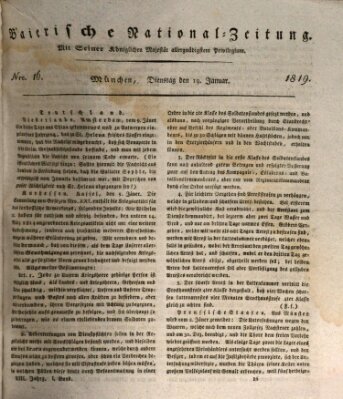 Baierische National-Zeitung Dienstag 19. Januar 1819