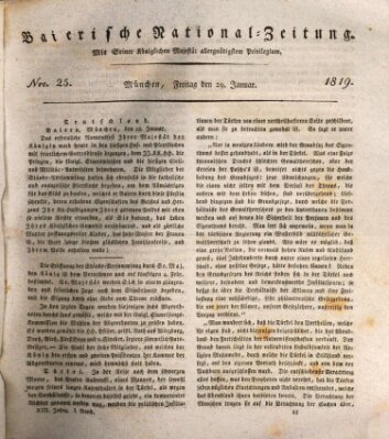 Baierische National-Zeitung Freitag 29. Januar 1819