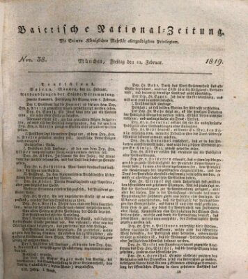 Baierische National-Zeitung Freitag 12. Februar 1819