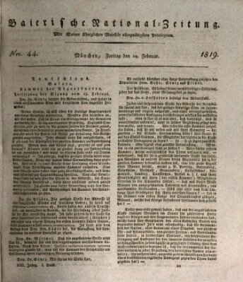 Baierische National-Zeitung Freitag 19. Februar 1819