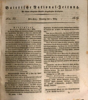 Baierische National-Zeitung Dienstag 2. März 1819