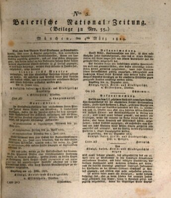 Baierische National-Zeitung Donnerstag 4. März 1819