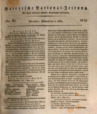 Baierische National-Zeitung Mittwoch 10. März 1819