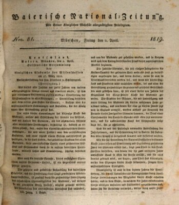 Baierische National-Zeitung Freitag 2. April 1819