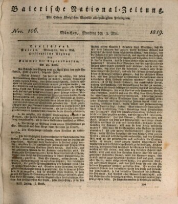 Baierische National-Zeitung Montag 3. Mai 1819