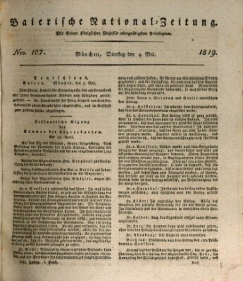 Baierische National-Zeitung Dienstag 4. Mai 1819