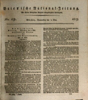 Baierische National-Zeitung Donnerstag 6. Mai 1819