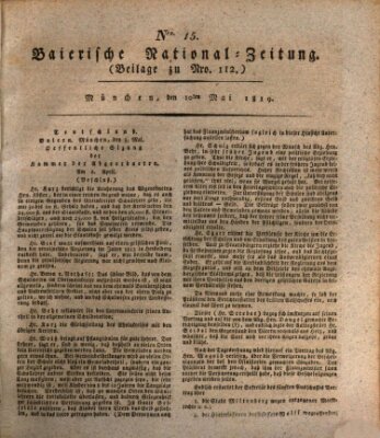 Baierische National-Zeitung Montag 10. Mai 1819