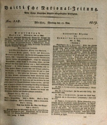 Baierische National-Zeitung Montag 17. Mai 1819