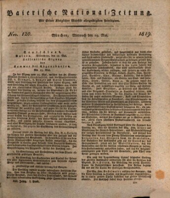 Baierische National-Zeitung Mittwoch 19. Mai 1819