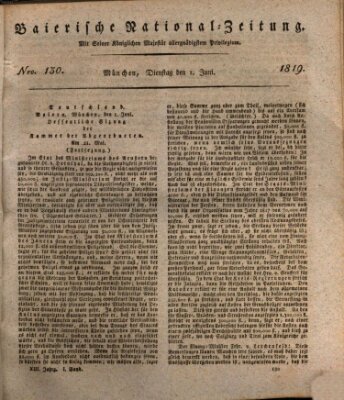 Baierische National-Zeitung Dienstag 1. Juni 1819