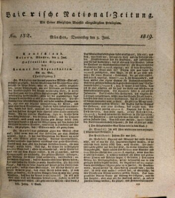 Baierische National-Zeitung Donnerstag 3. Juni 1819