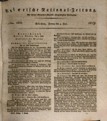 Baierische National-Zeitung Freitag 4. Juni 1819