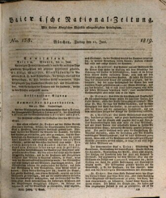 Baierische National-Zeitung Freitag 11. Juni 1819