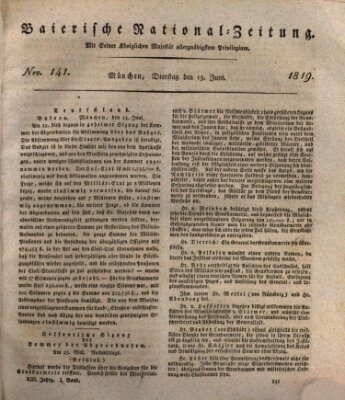 Baierische National-Zeitung Dienstag 15. Juni 1819