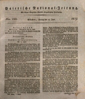Baierische National-Zeitung Freitag 25. Juni 1819