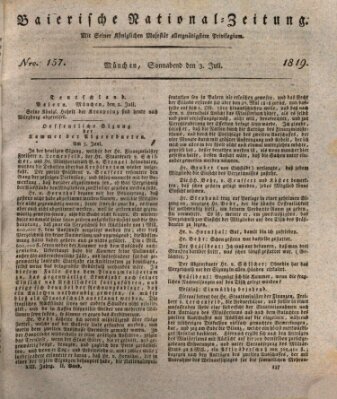 Baierische National-Zeitung Samstag 3. Juli 1819