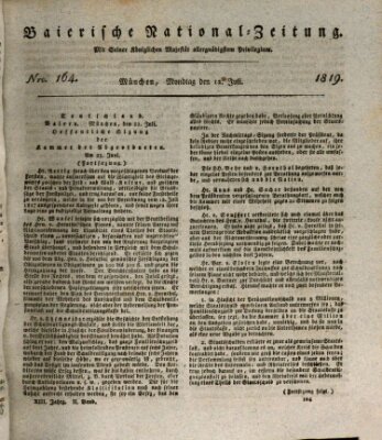 Baierische National-Zeitung Montag 12. Juli 1819