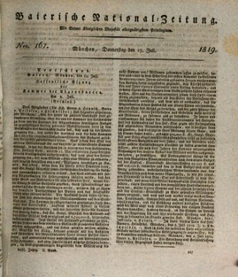 Baierische National-Zeitung Donnerstag 15. Juli 1819