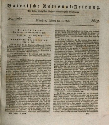 Baierische National-Zeitung Freitag 16. Juli 1819