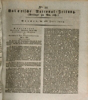 Baierische National-Zeitung Freitag 16. Juli 1819