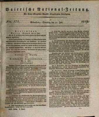 Baierische National-Zeitung Dienstag 20. Juli 1819