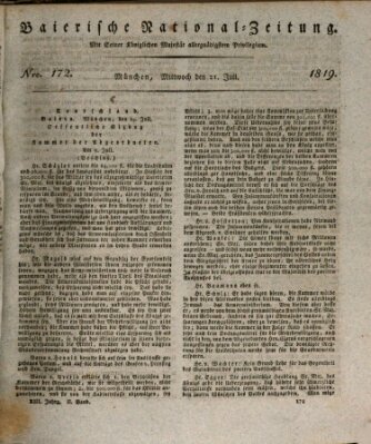 Baierische National-Zeitung Mittwoch 21. Juli 1819